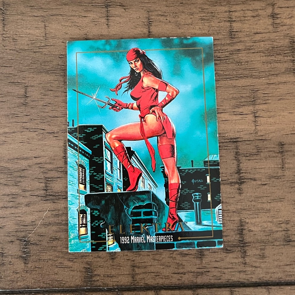 Elektra 1992 Skybox Marvel Masterpieces #22 Trading Card